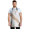 Brown Beige Marble Men's Apron-grizzshop