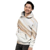 Brown Beige Marble Men's Hoodie-grizzshop