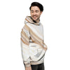 Brown Beige Marble Men's Hoodie-grizzshop