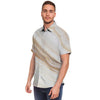 Brown Beige Marble Men's Short Sleeve Shirt-grizzshop