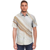 Brown Beige Marble Men's Short Sleeve Shirt-grizzshop