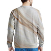 Brown Beige Marble Men's Sweatshirt-grizzshop