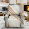 Brown Beige Marble Recliner Cover-grizzshop