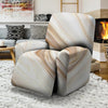 Brown Beige Marble Recliner Cover-grizzshop