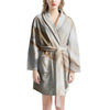 Brown Beige Marble Women's Robe-grizzshop