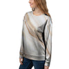 Brown Beige Marble Women's Sweatshirt-grizzshop