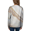 Brown Beige Marble Women's Sweatshirt-grizzshop