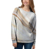 Brown Beige Marble Women's Sweatshirt-grizzshop