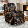 Brown Boho Peacock Dream Catcher Feather Recliner Cover-grizzshop