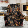 Brown Boho Peacock Dream Catcher Feather Recliner Cover-grizzshop