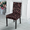 Brown Cheetah Leopard Pattern Print Chair Cover-grizzshop