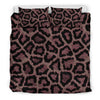 Brown Cheetah Leopard Pattern Print Duvet Cover Bedding Set-grizzshop