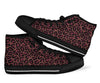 Brown Cheetah Leopard Pattern Print Men Women's High Top Shoes-grizzshop