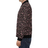 Brown Cheetah Leopard Pattern Print Men's Bomber Jacket-grizzshop