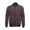 Brown Cheetah Leopard Pattern Print Men's Bomber Jacket-grizzshop