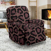 Brown Cheetah Leopard Pattern Print Recliner Cover-grizzshop