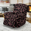 Brown Cheetah Leopard Pattern Print Recliner Cover-grizzshop