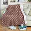 Brown Chocolate Polka dot Pattern Print Blanket-grizzshop