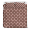 Brown Chocolate Polka dot Pattern Print Duvet Cover Bedding Set-grizzshop