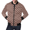 Brown Chocolate Polka dot Pattern Print Men's Bomber Jacket-grizzshop