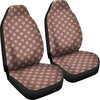 Brown Chocolate Polka dot Universal Fit Car Seat Cover-grizzshop