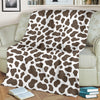 Brown Cow Pattern Print Blanket-grizzshop