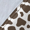 Brown Cow Pattern Print Blanket-grizzshop