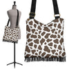 Brown Cow Pattern Print Crossbody Bags-grizzshop