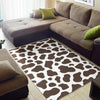 Brown Cow Pattern Print Floor Mat-grizzshop