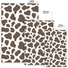 Brown Cow Pattern Print Floor Mat-grizzshop