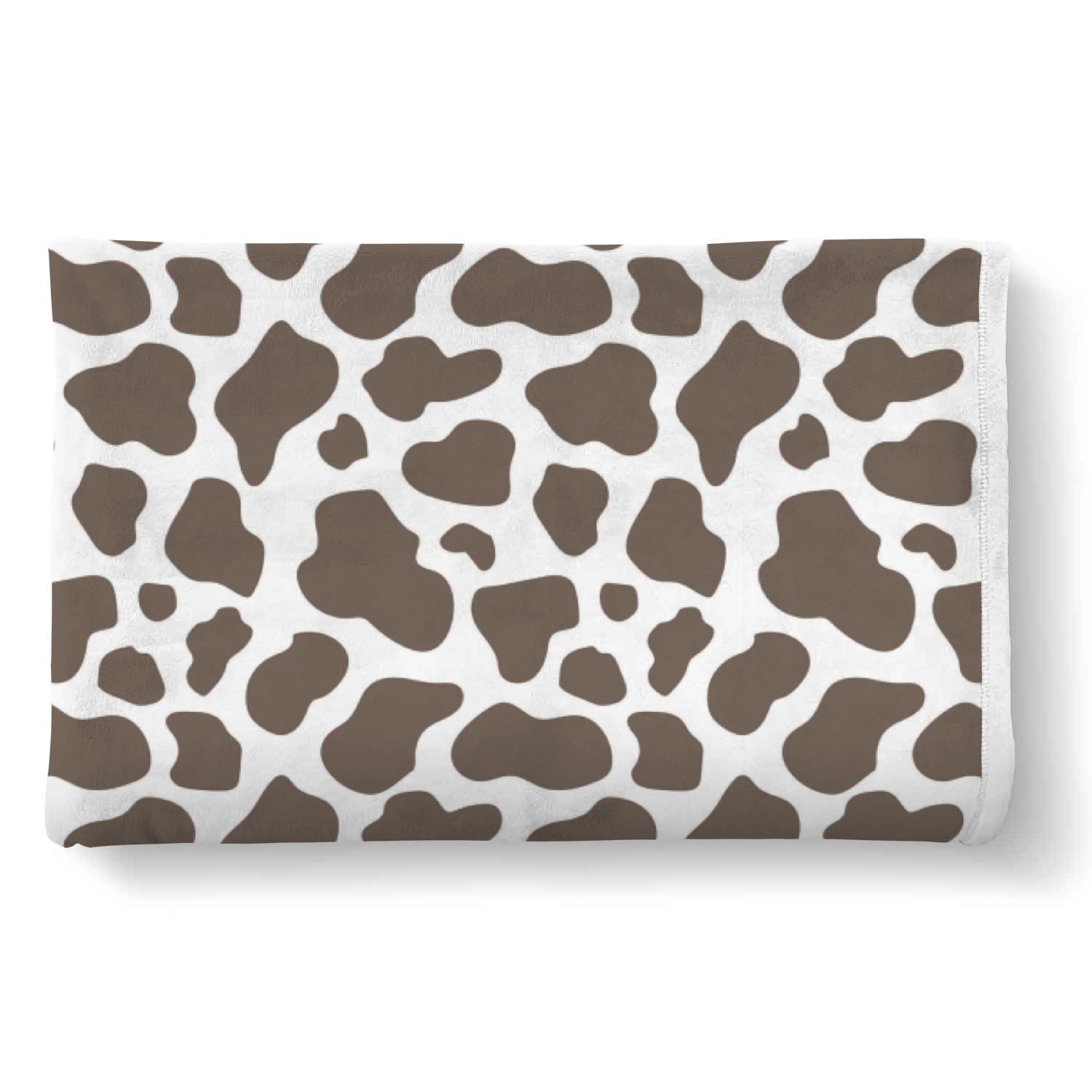 Brown Cow Pattern Print Throw Blanket-grizzshop