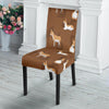 Brown Donkey Pattern Print Chair Cover-grizzshop