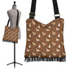 Brown Donkey Pattern Print Crossbody Bags-grizzshop