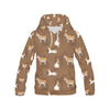 Brown Donkey Pattern Print Men Pullover Hoodie-grizzshop