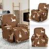 Brown Donkey Pattern Print Recliner Cover-grizzshop