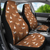 Brown Donkey Pattern Print Universal Fit Car Seat Cover-grizzshop