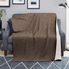 Brown Glitter Texture Print Blanket-grizzshop