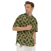 Brown Grenade Print Pattern Men's Short Sleeve Shirts-grizzshop