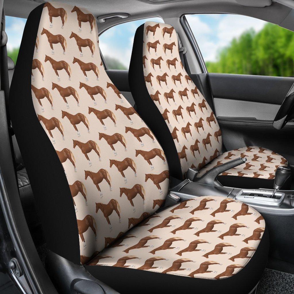 Brown Horse Universal Fit Car Seat Covers-grizzshop