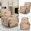 Brown Leaf Hedgehogs Recliner Cover-grizzshop