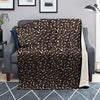 Brown Leopard Print Pattern Blanket-grizzshop