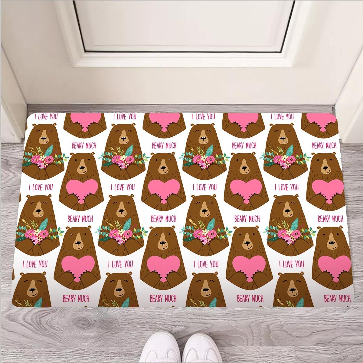 Brown Mama Bear Door Mat-grizzshop