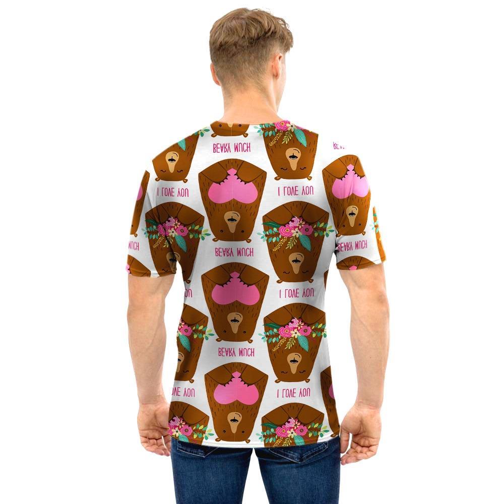 Brown Mama Bear Men T Shirt-grizzshop