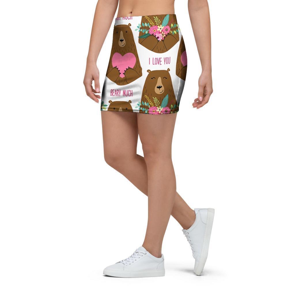 Brown Mama Bear Mini Skirt-grizzshop