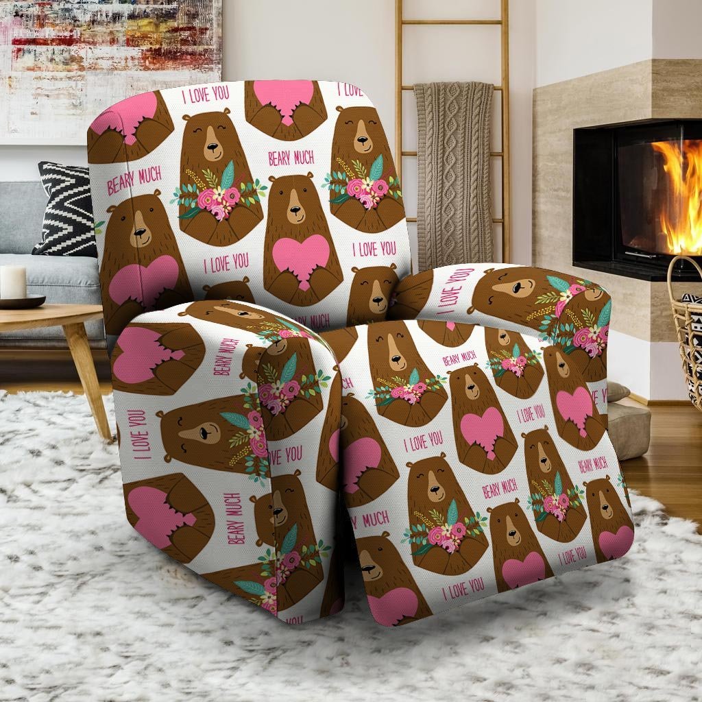 Brown Mama Bear Recliner Cover-grizzshop