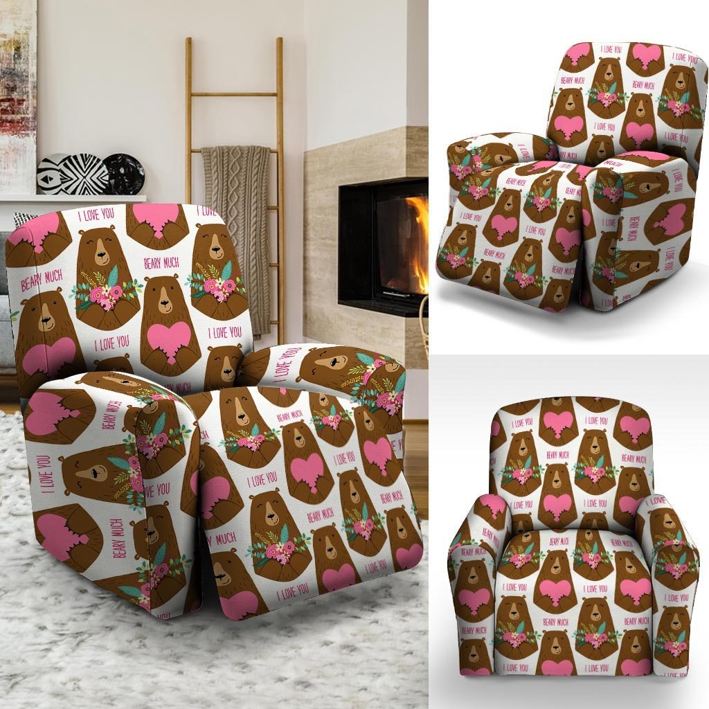 Brown Mama Bear Recliner Cover-grizzshop