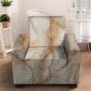 Brown Marble Armchair Cover-grizzshop