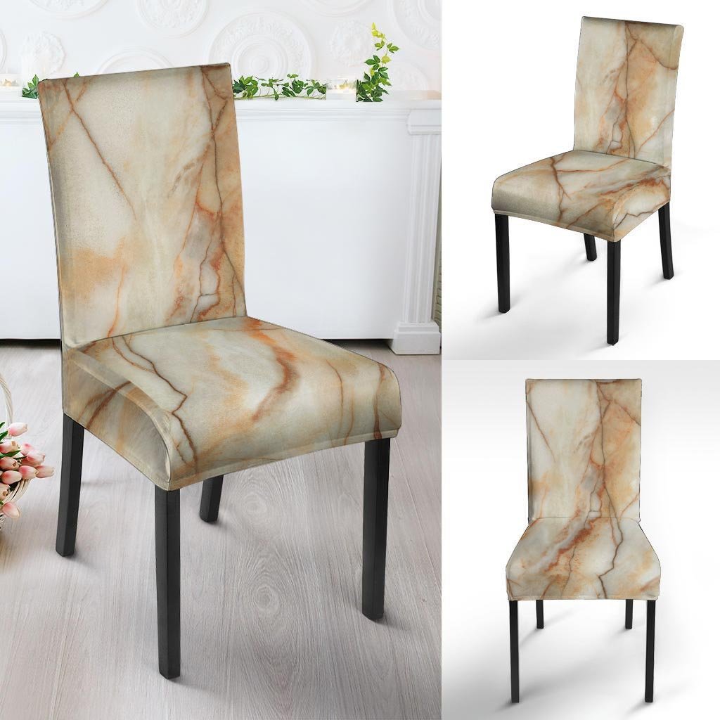 Brown Marble Chair Cover-grizzshop