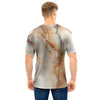 Brown Marble Men T Shirt-grizzshop