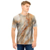 Brown Marble Men T Shirt-grizzshop